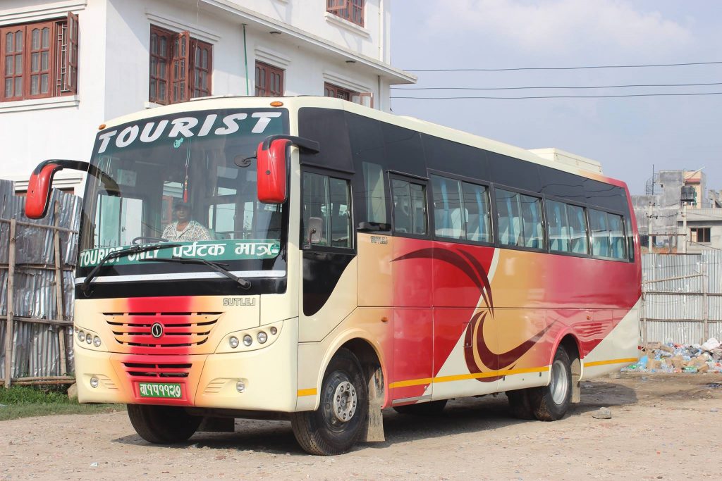 tourist bus for chitwan